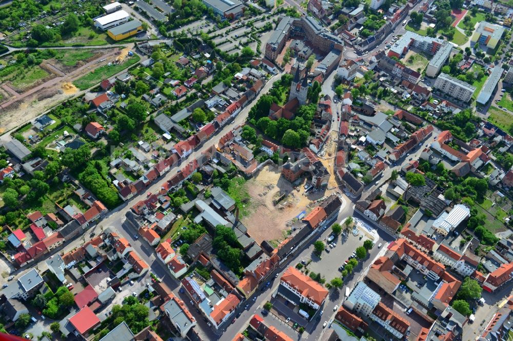 Luftbild Burg - Sanierungen in Burg im Bundesland Sachsen-Anhalt