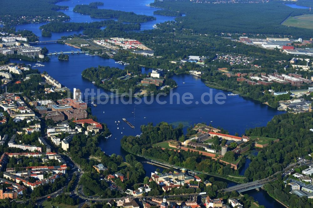 Berlin von oben - Sanierungs- und Rekonstruktionsarbeiten an der Zitadelle Spandau von Berlin