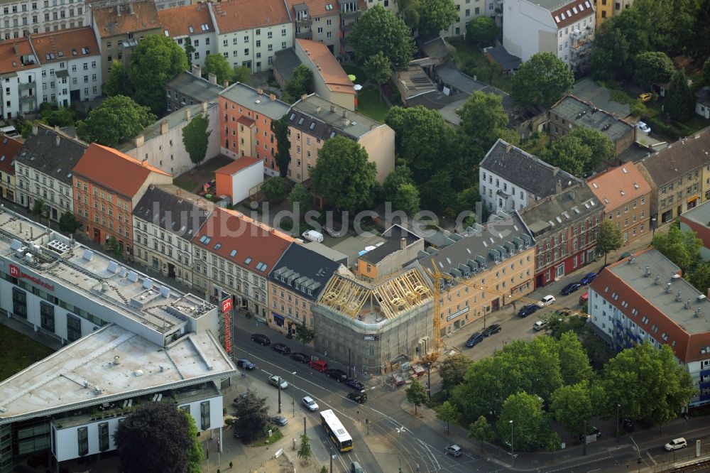 Berlin aus der Vogelperspektive: Sanierungsarbeiten und Baustelle am Köllnischen Platz im Ortsteil Köpenick in Berlin