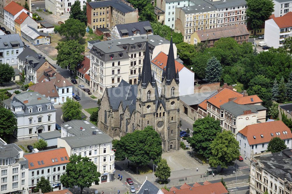 Luftbild MAGDEBURG - Sankt-Ambrosius-Kirche im Magdeburger Stadtteil Sudenburg