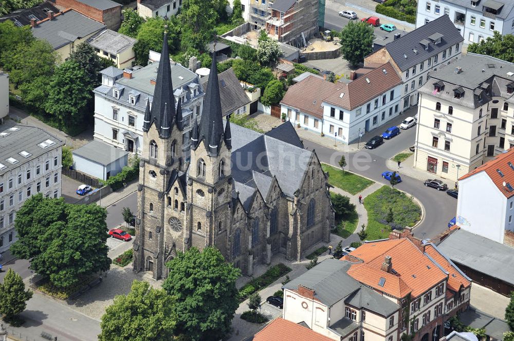 Luftbild MAGDEBURG - Sankt-Ambrosius-Kirche im Magdeburger Stadtteil Sudenburg