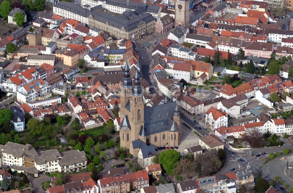 Luftbild Speyer - Sankt-Jospehs-Kirche in Speyer im Bundesland Rheinland-Pfalz