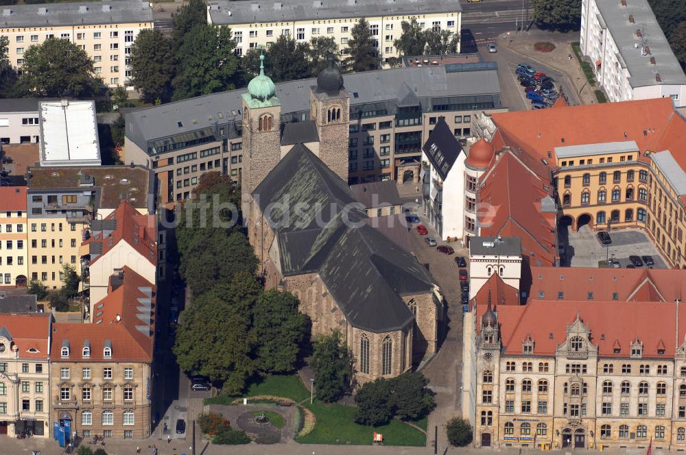 Magdeburg aus der Vogelperspektive: Sankt-Sebastians-Kirche Magdeburg