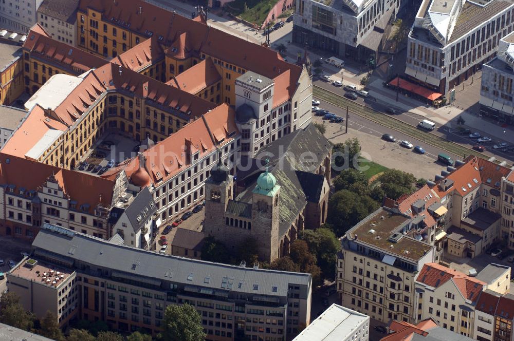 Luftbild Magdeburg - Sankt-Sebastians-Kirche Magdeburg