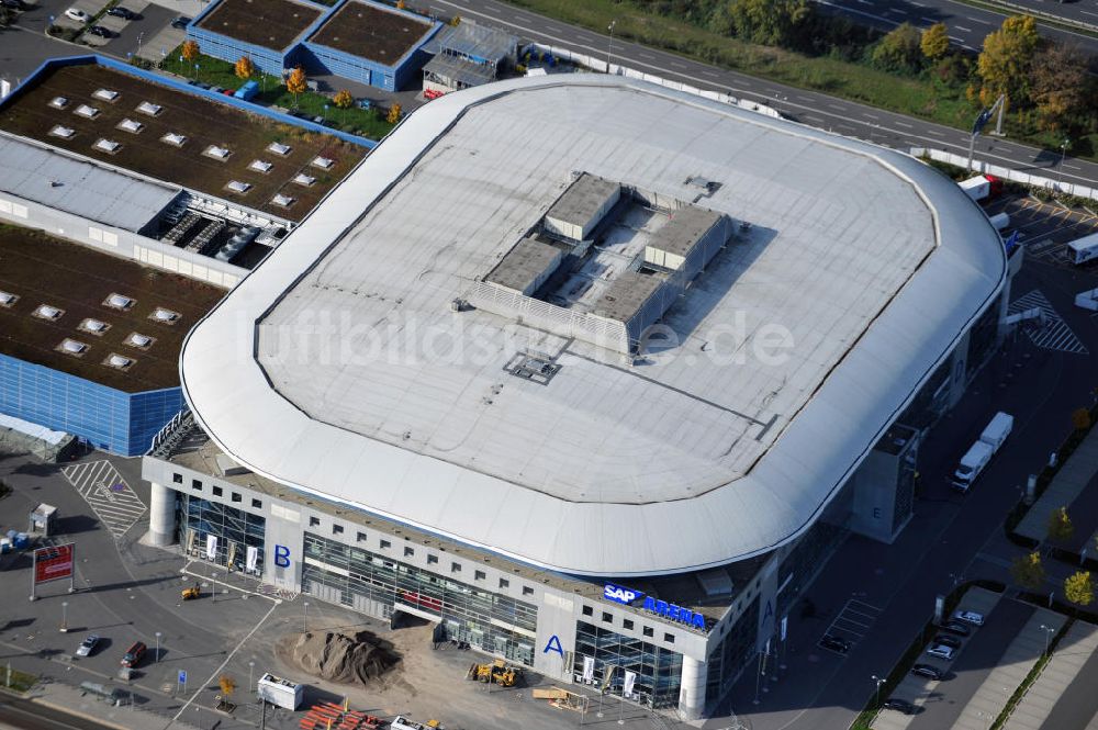 Luftaufnahme Mannheim - SAP Arena Mannheim