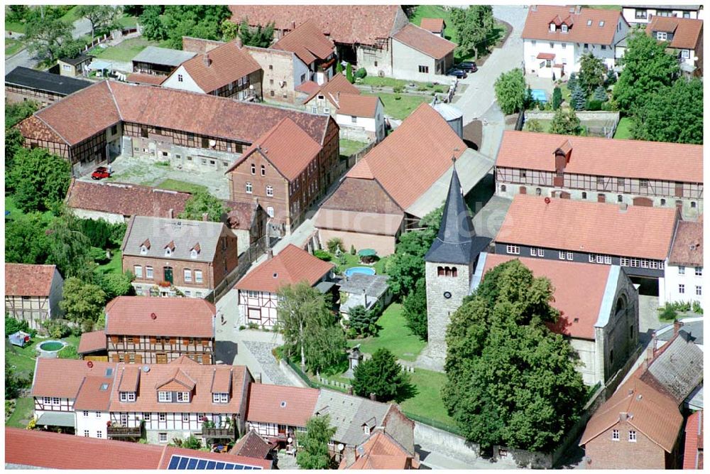 Luftbild Sargstedt - Sargstedter Schinkel Kirche