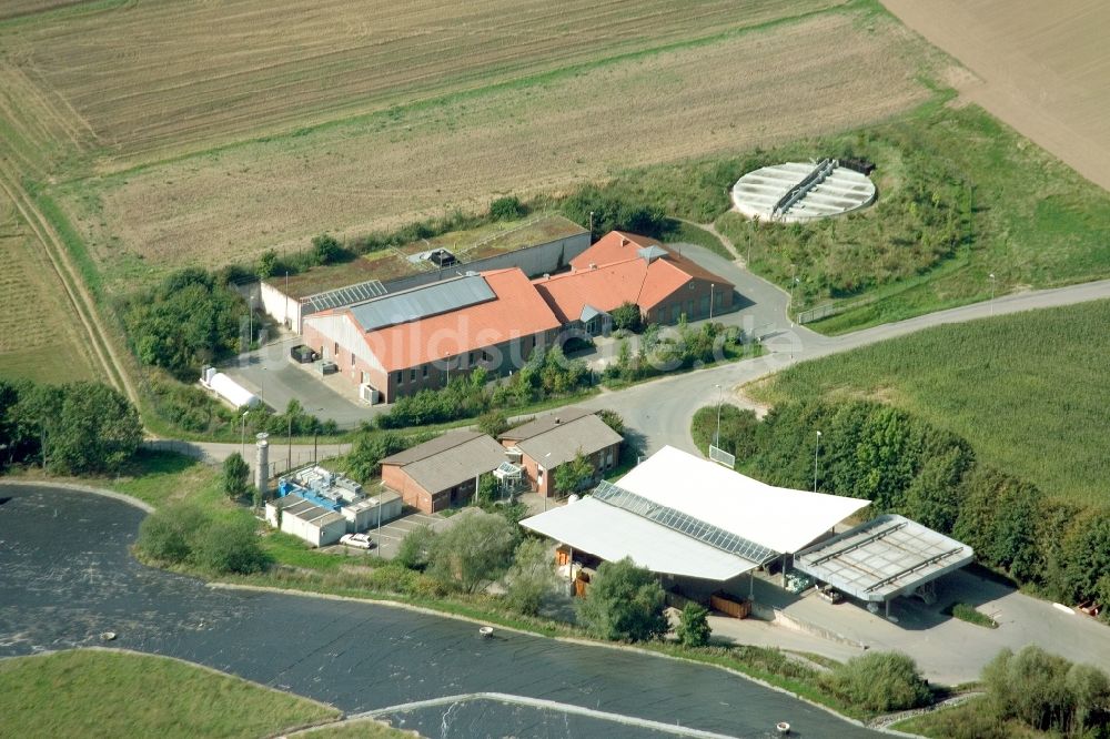 Hellsiek aus der Vogelperspektive: Senkrechtluftbild / Satellitenperspektive auf die Verbunddeponie Hellsiek der Abfallbeseitigungs-GmbH Lippe in Nordrhein-Westfalen