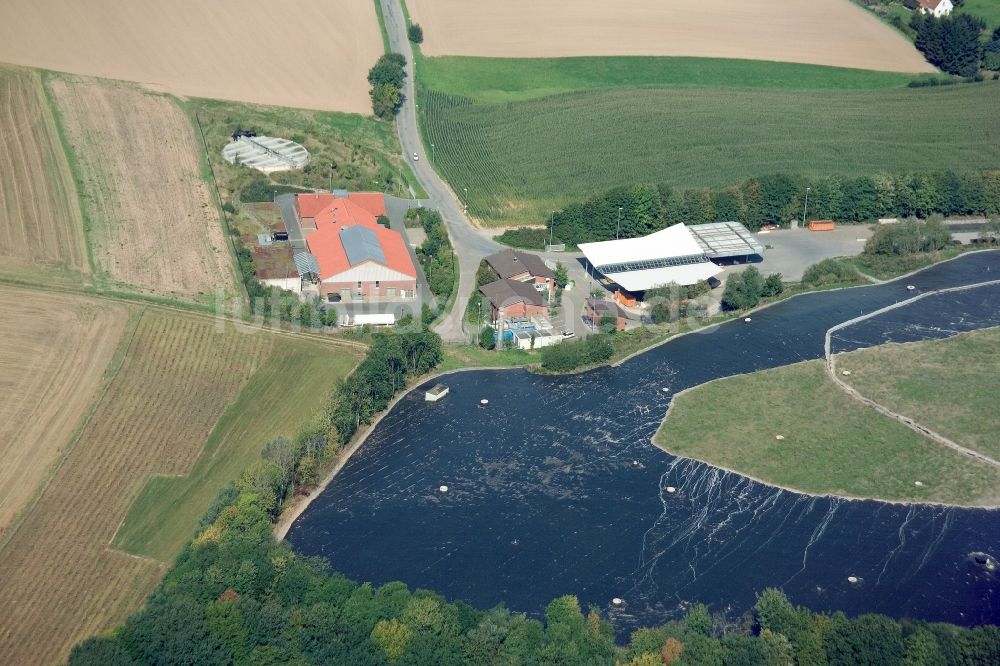 Hellsiek von oben - Senkrechtluftbild / Satellitenperspektive auf die Verbunddeponie Hellsiek der Abfallbeseitigungs-GmbH Lippe in Nordrhein-Westfalen