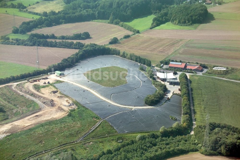 Luftbild Hellsiek - Senkrechtluftbild / Satellitenperspektive auf die Verbunddeponie Hellsiek der Abfallbeseitigungs-GmbH Lippe in Nordrhein-Westfalen