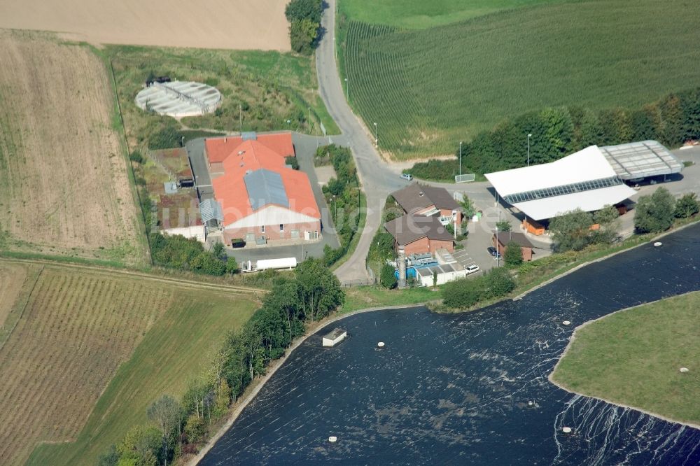 Hellsiek aus der Vogelperspektive: Senkrechtluftbild / Satellitenperspektive auf die Verbunddeponie Hellsiek der Abfallbeseitigungs-GmbH Lippe in Nordrhein-Westfalen