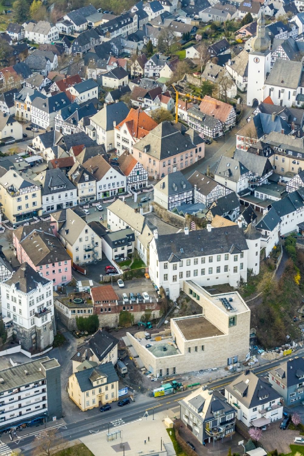 Luftaufnahme Arnsberg - Sauerland-Museum an der Ruhrstraße in Arnsberg im Bundesland Nordrhein-Westfalen, Deutschland