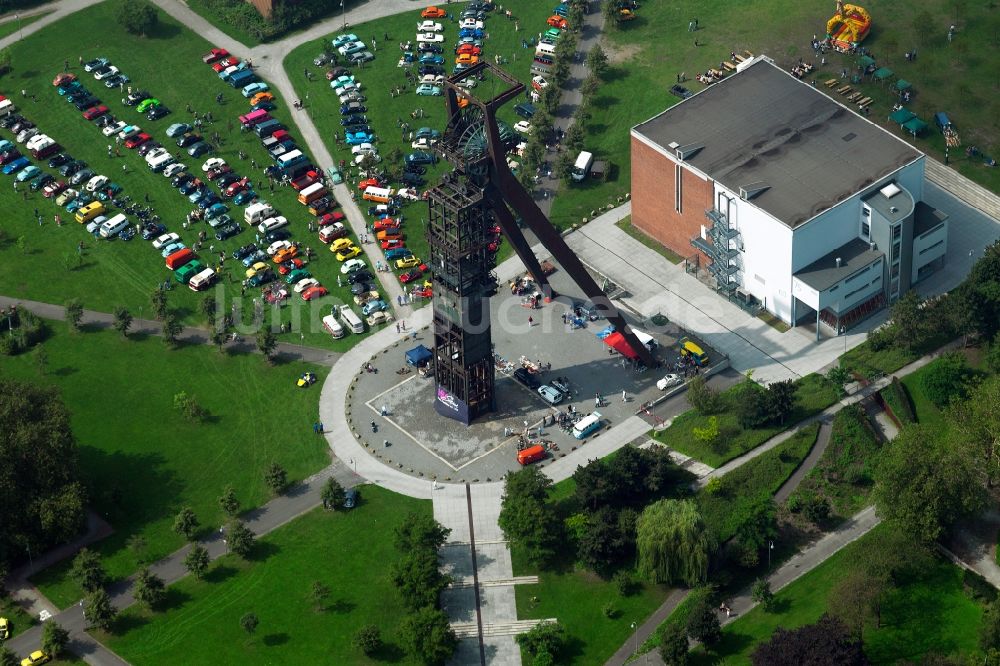 Luftaufnahme Recklinghausen - Schacht IV „ Konrad Ende “ von Recklinghausen II auf der ehemaligen Zeche des Schacht Recklinghausen im Bundesland Nordrhein-Westfalen NRW