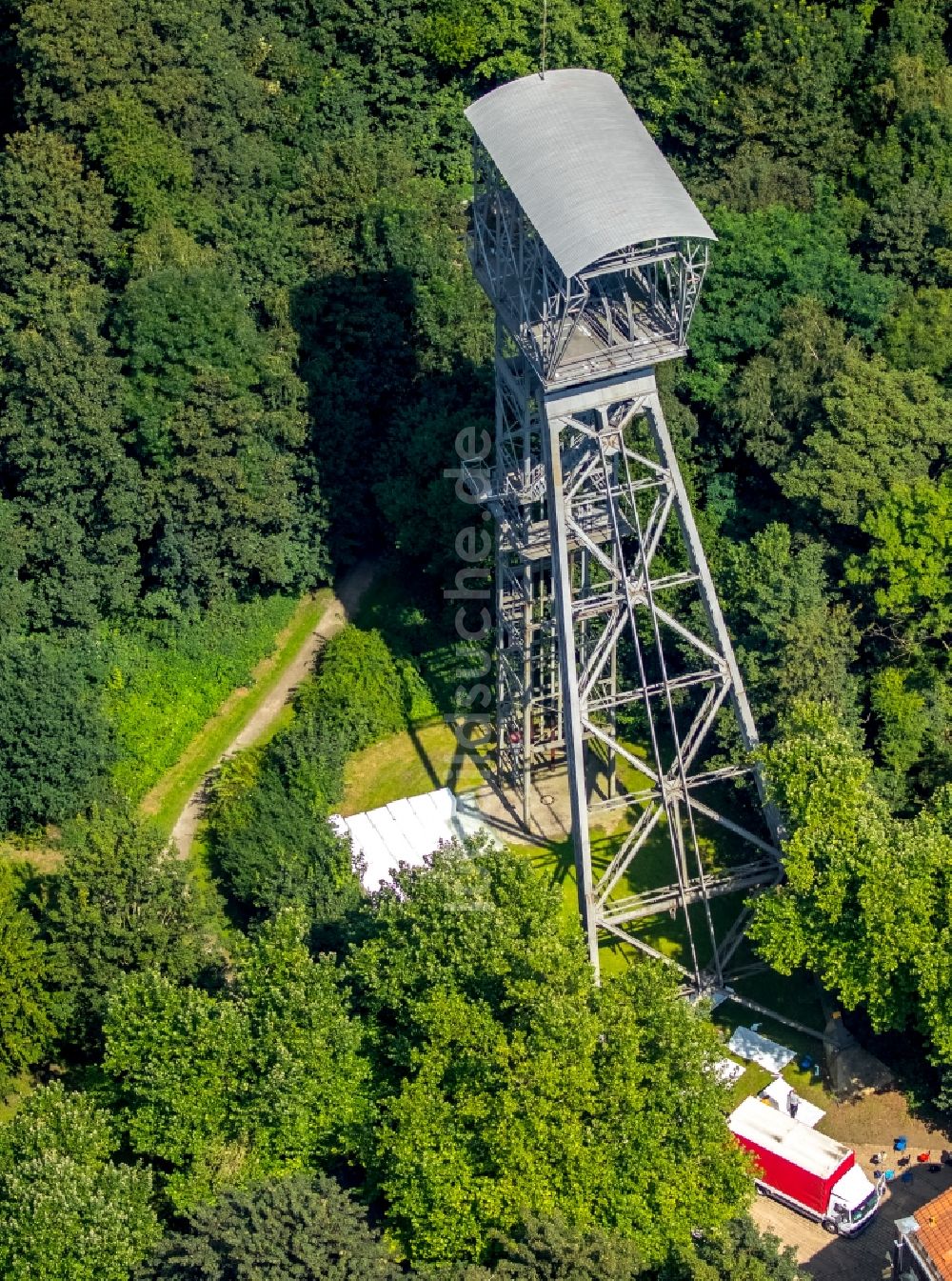 Luftbild Herne - Schachtgerüst in Herne im Bundesland Nordrhein-Westfalen