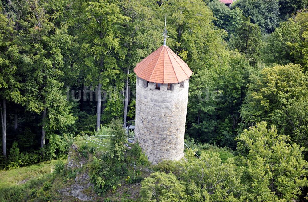 Luftbild Ruhla - Scharfenburg Ruhla