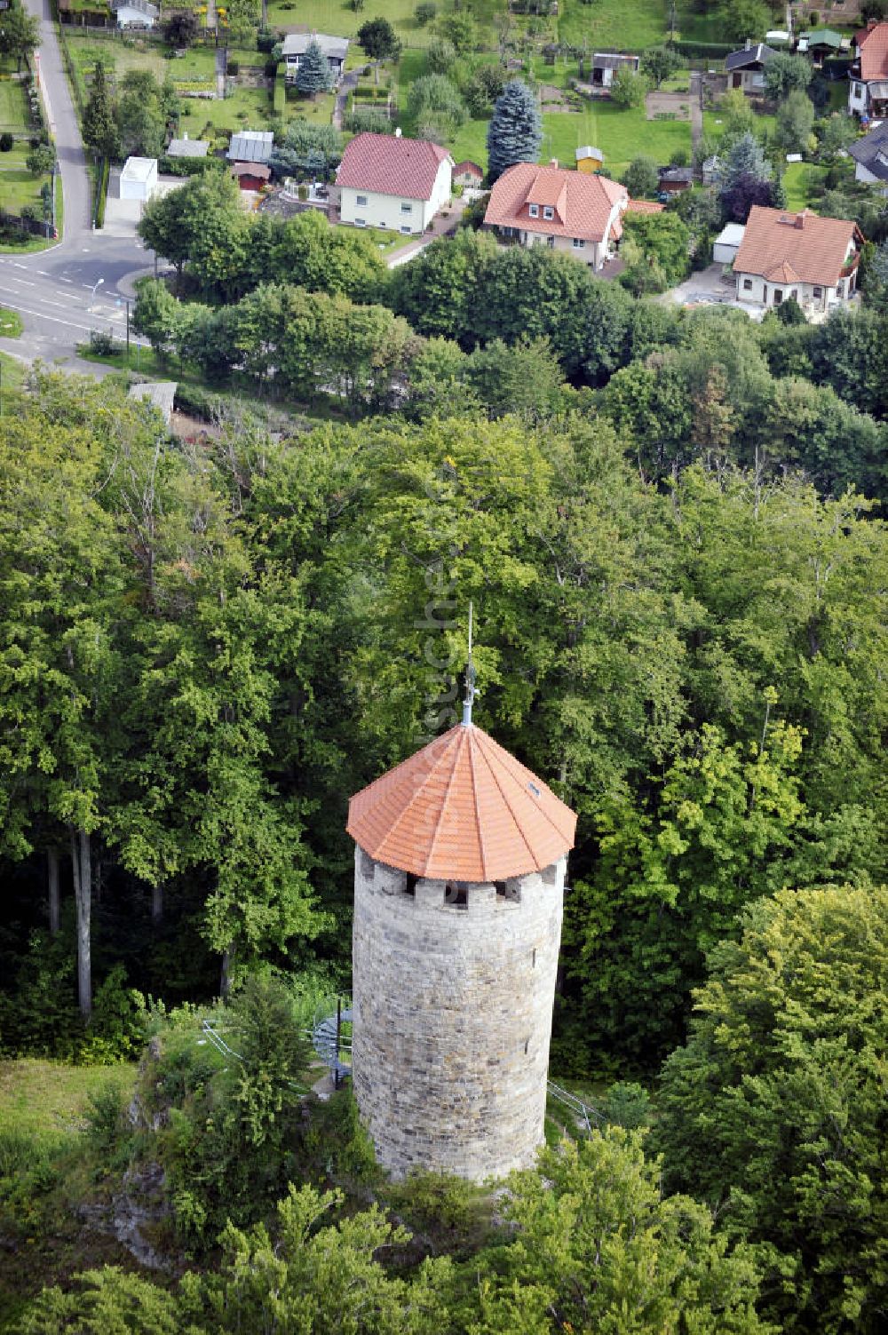 Ruhla aus der Vogelperspektive: Scharfenburg Ruhla