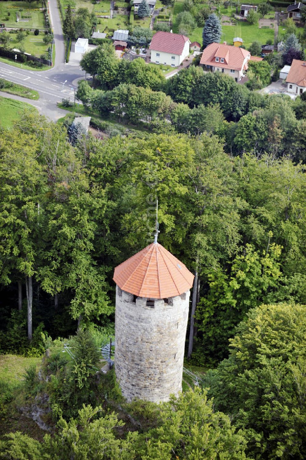 Luftbild Ruhla - Scharfenburg Ruhla