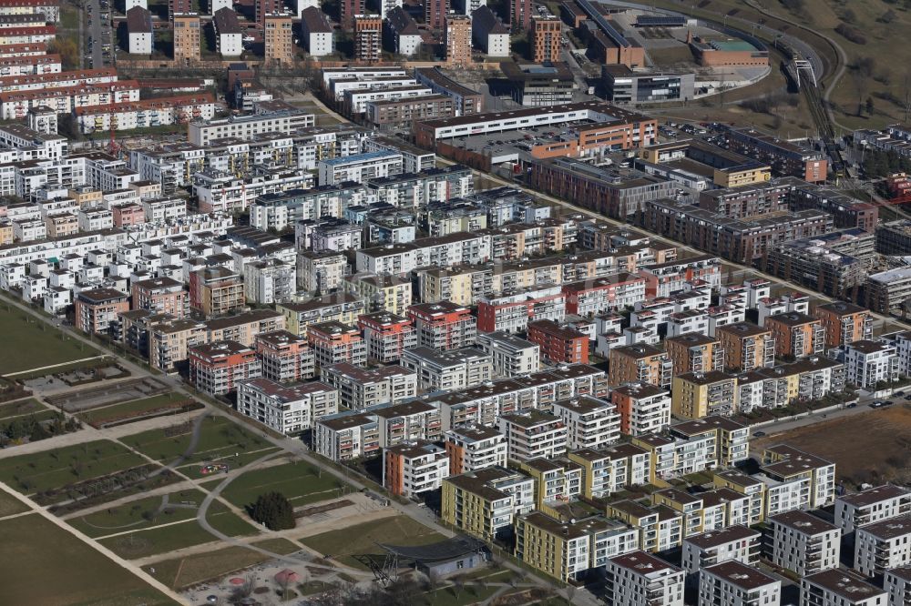 Luftbild Ostfildern - Scharnhauser Park, Stadtteil von Ostfildern im Bundesland Baden-Württemberg