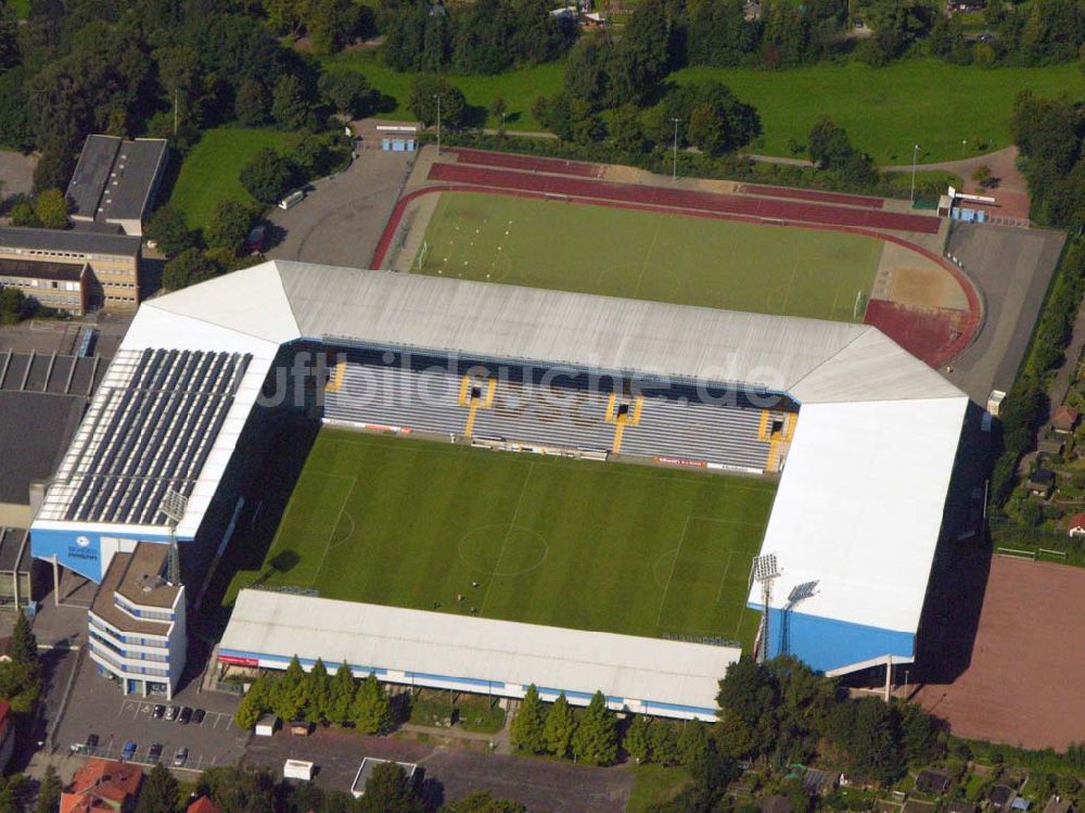 Bielefeld aus der Vogelperspektive: Schüco Arena