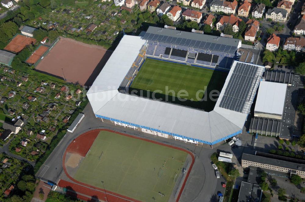 Bielefeld aus der Vogelperspektive: SchücoArena