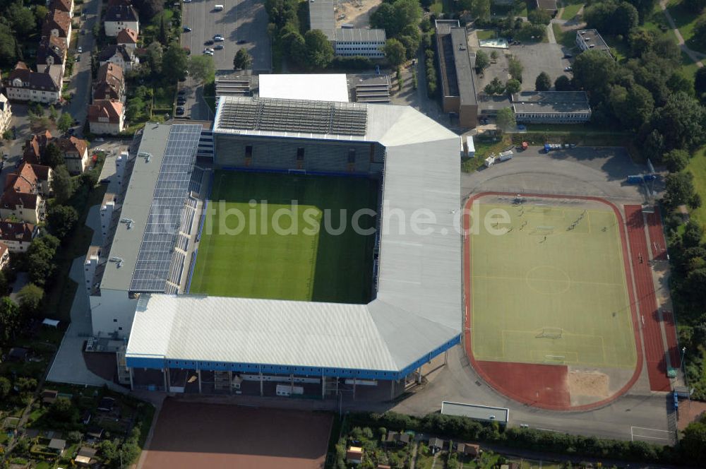 Bielefeld aus der Vogelperspektive: SchücoArena