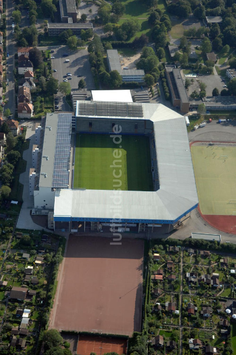 Bielefeld aus der Vogelperspektive: SchücoArena