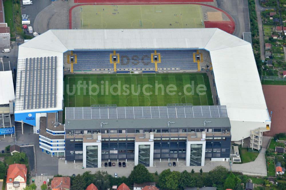 Bielefeld von oben - SchücoArena / Stadion Bielefeld