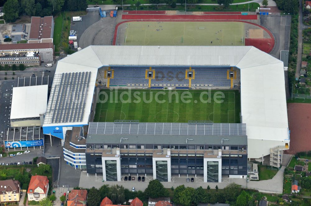 Bielefeld aus der Vogelperspektive: SchücoArena / Stadion Bielefeld