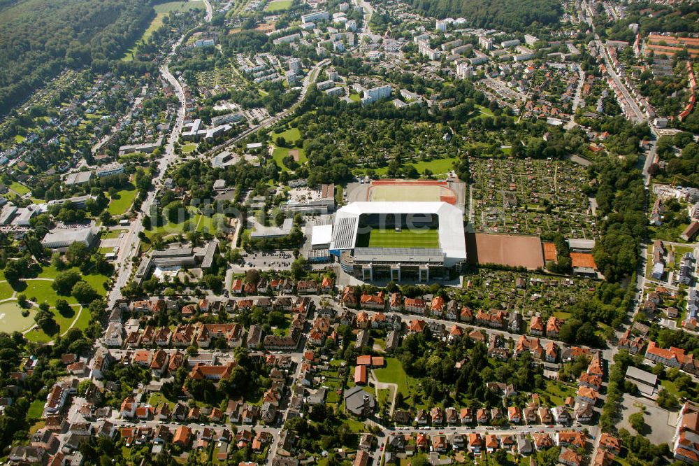 Bielefeld aus der Vogelperspektive: SchücoArena / Stadion Bielefeld