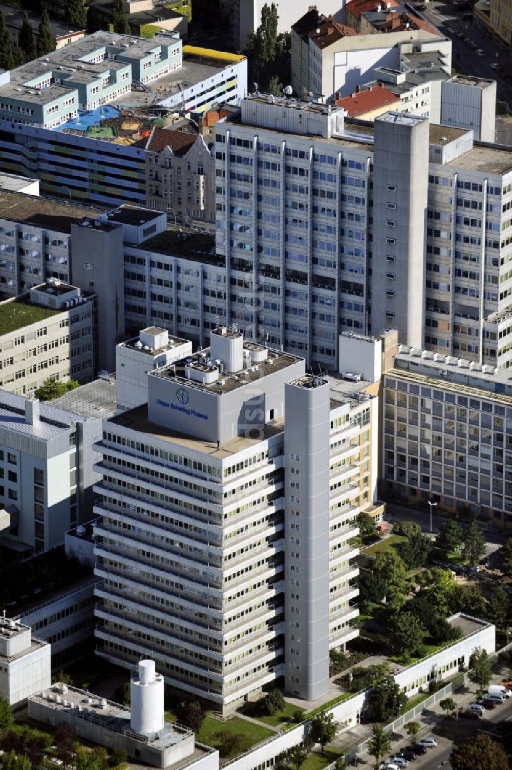 Berlin aus der Vogelperspektive: Schering Berlin-Wedding