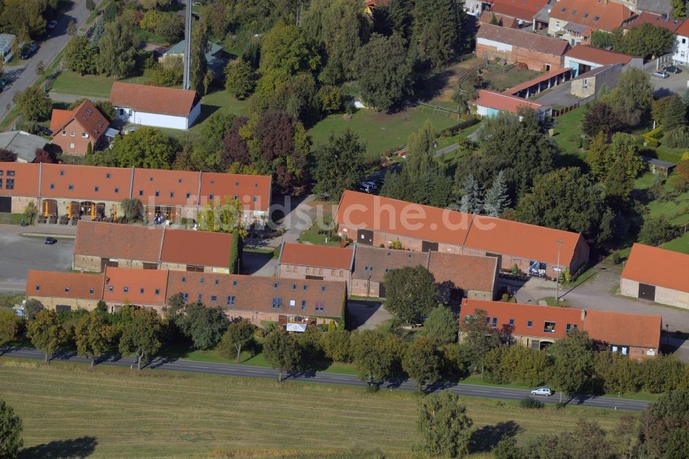 Luftbild Kremmen - Scheunen - Viertel der Kleinstadt Kremmen im Bundesland Brandenburg