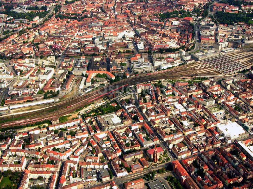 Nürnberg aus der Vogelperspektive: Schienennetz der Hafen Nürnberg-Roth GmbH