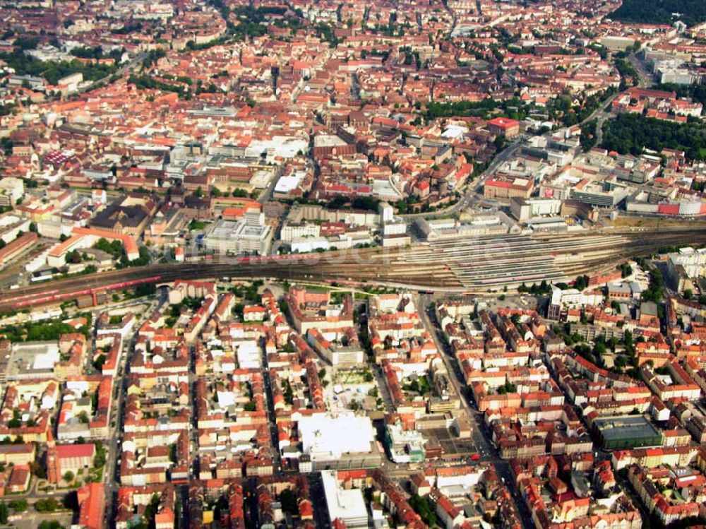 Luftaufnahme Nürnberg - Schienennetz der Hafen Nürnberg-Roth GmbH