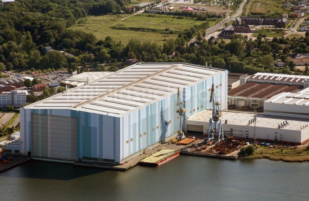 Luftbild Wismar - Schiffbauzentrum Werft Nordic Yards in Wismar im Bundesland Mecklenburg-Vorpommern