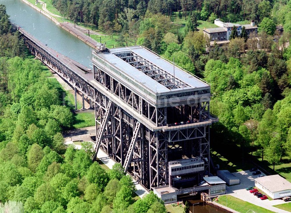 Luftbild Finow / Brandenburg - Schiffshebewerk Niederfinow.