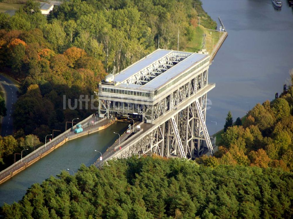 Luftbild Finow/ Brandenburg - Schiffshebewerk Niederfinow.