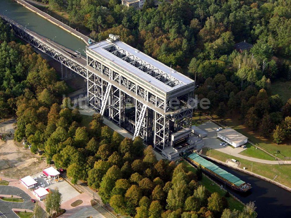 Luftbild Finow/ Brandenburg - Schiffshebewerk Niederfinow.