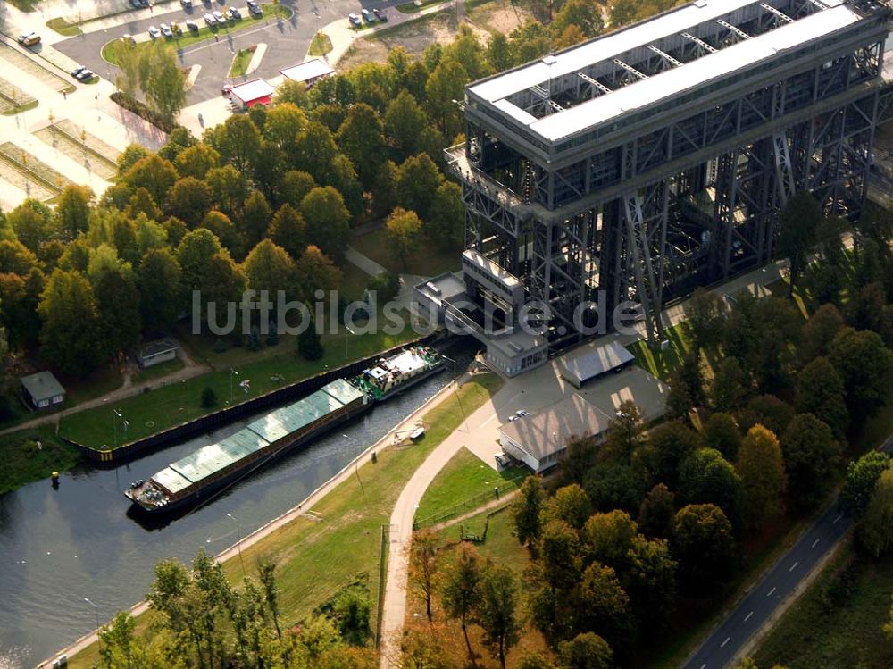 Luftbild Finow/ Brandenburg - Schiffshebewerk Niederfinow.