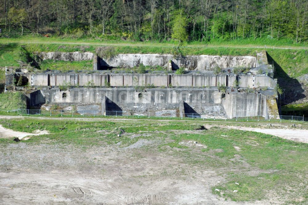 Niederfinow aus der Vogelperspektive: Schiffshebewerk Niederfinow mit Neubaufläche