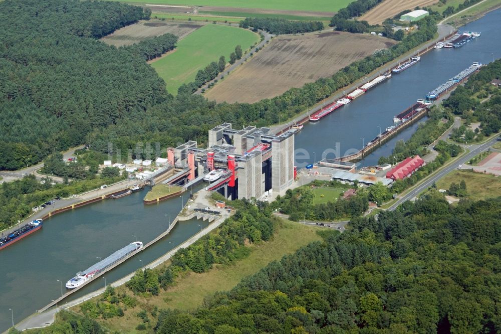 Scharnebeck aus der Vogelperspektive: Schiffshebewerk in Scharnebeck im Bundesland Niedersachsen