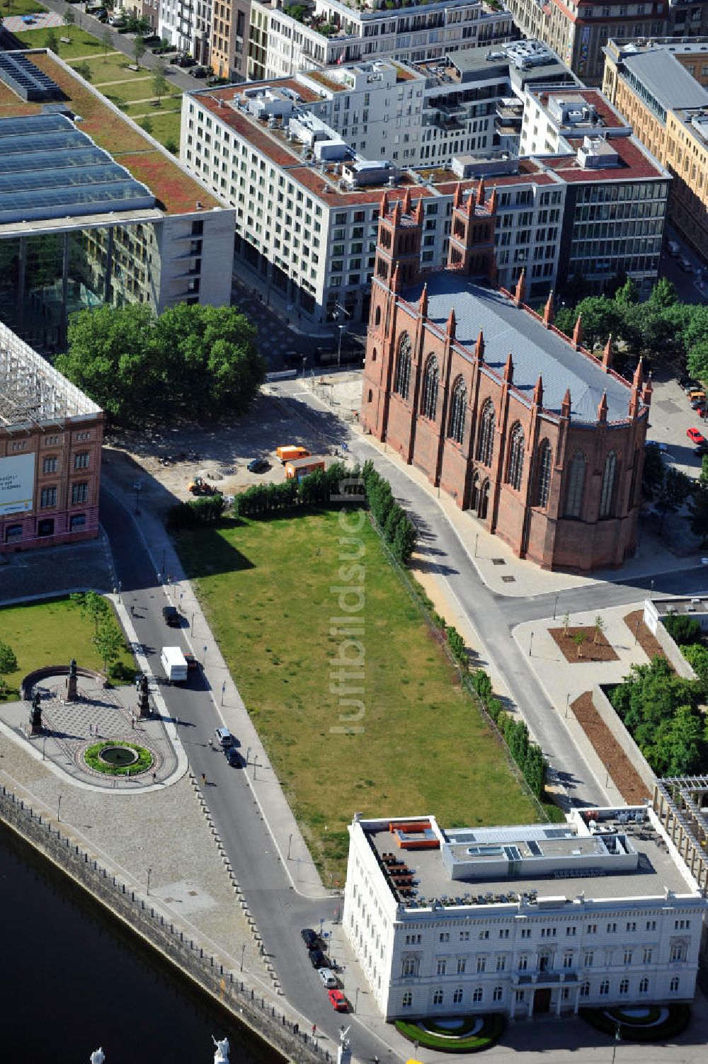 Luftaufnahme Berlin Mitte - Schinkelplatz in Berlin-Mitte