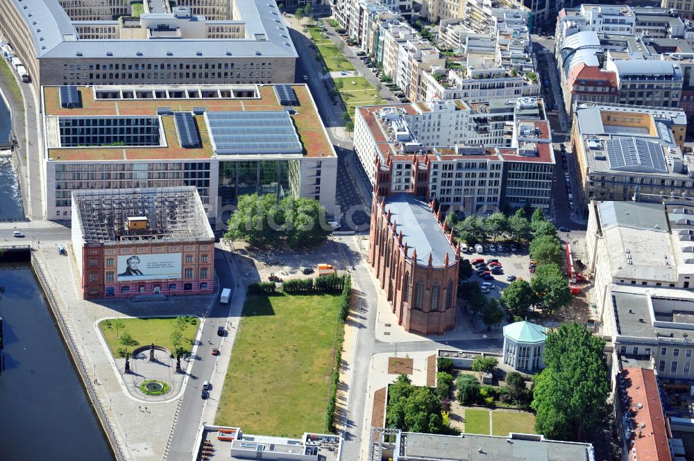 Berlin Mitte aus der Vogelperspektive: Schinkelplatz in Berlin-Mitte