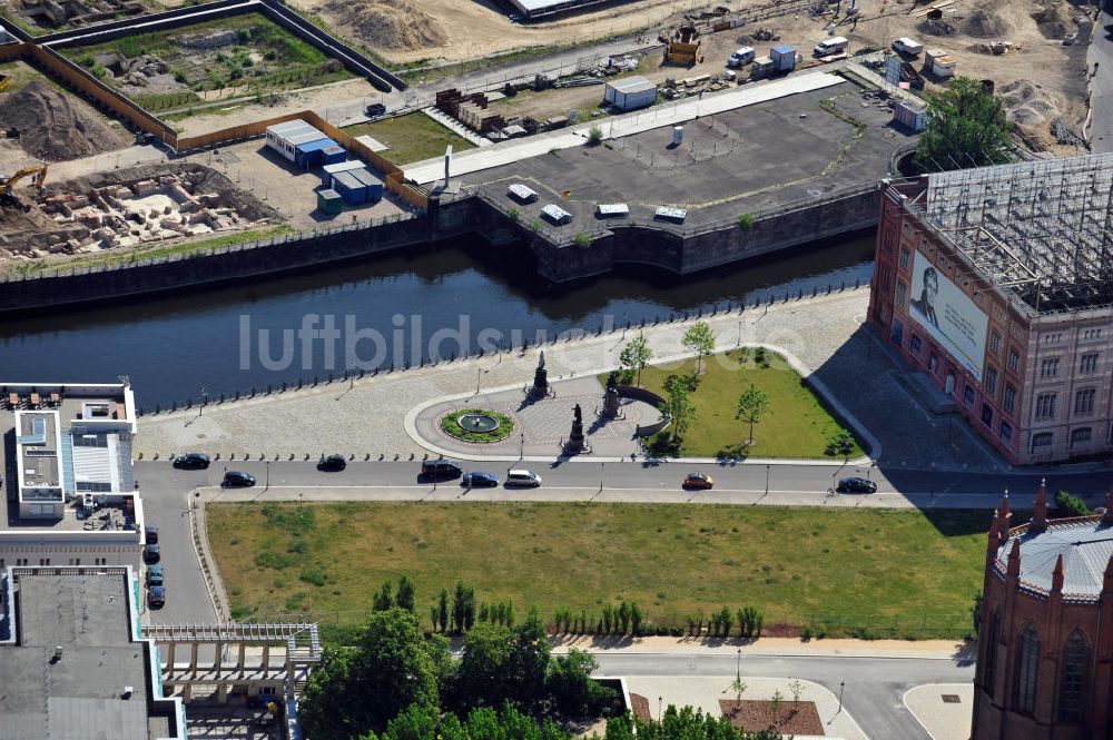 Luftaufnahme Berlin Mitte - Schinkelplatz in Berlin-Mitte