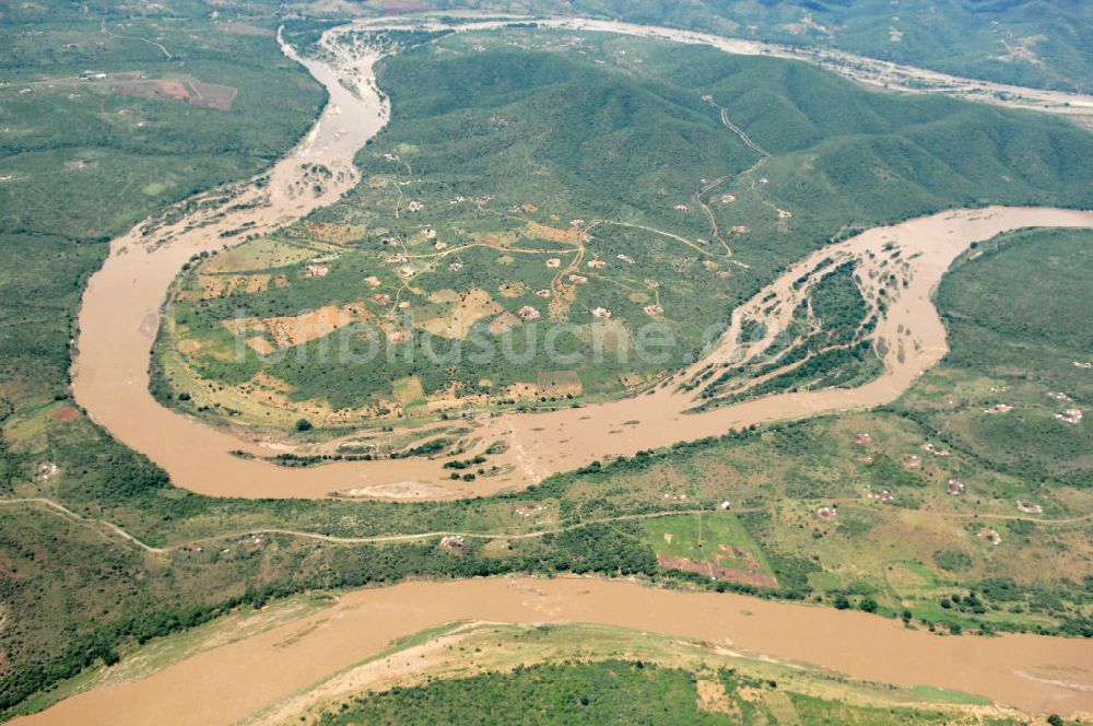 Luftbild KwaZulu-Natal - Schleife des Tugela Fluss - loop of the Tugela River