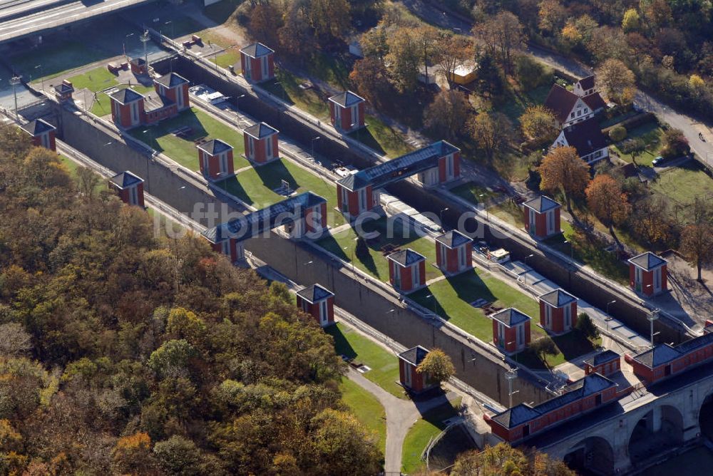 Hannover-Anderten aus der Vogelperspektive: Schleuse Anderten in Hannover