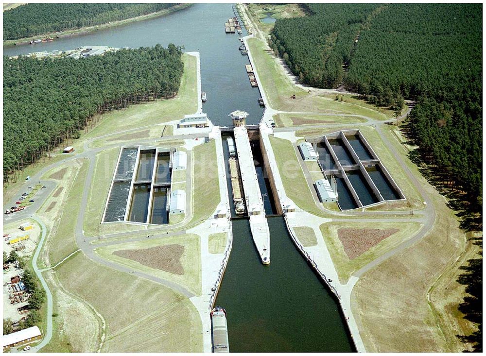 Luftaufnahme Hohenwarthe - Schleuse bei Hohenwarthe