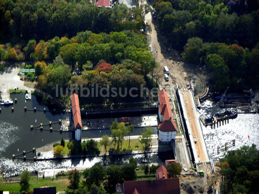 Kleinmachnow von oben - Schleuse Kleinmachnow