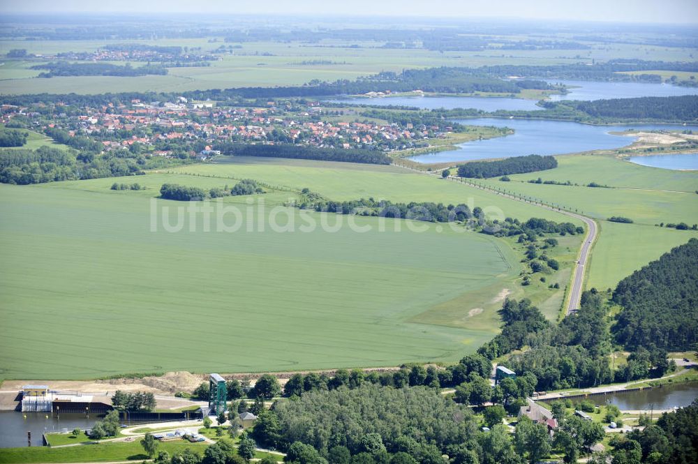 Niegripp aus der Vogelperspektive: Schleuse Niegripp am Wasserstrassenkreuz Magdeburg