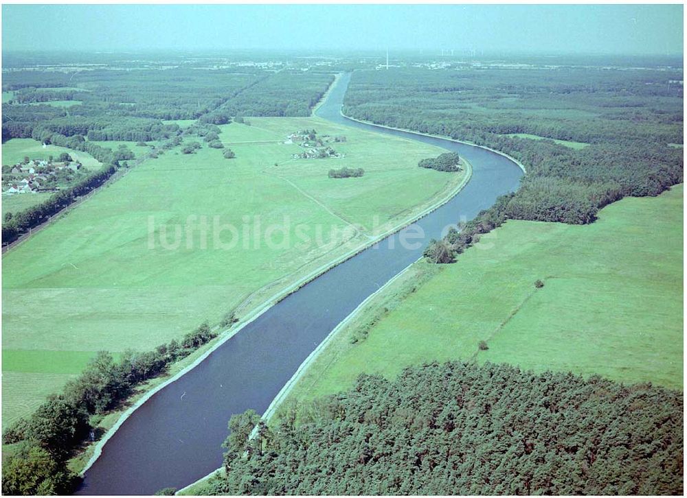 Luftaufnahme Genthin - Schleuse Rothensee