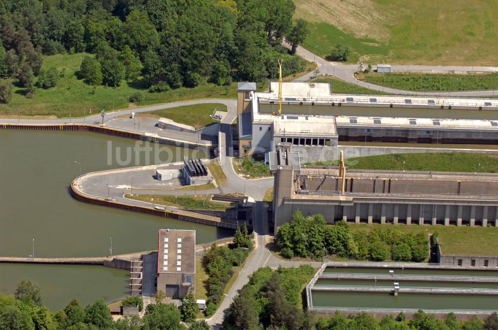 Luftbild Uelzen - Schleuse Uelzen I + II im Elbe-Seitenkanal