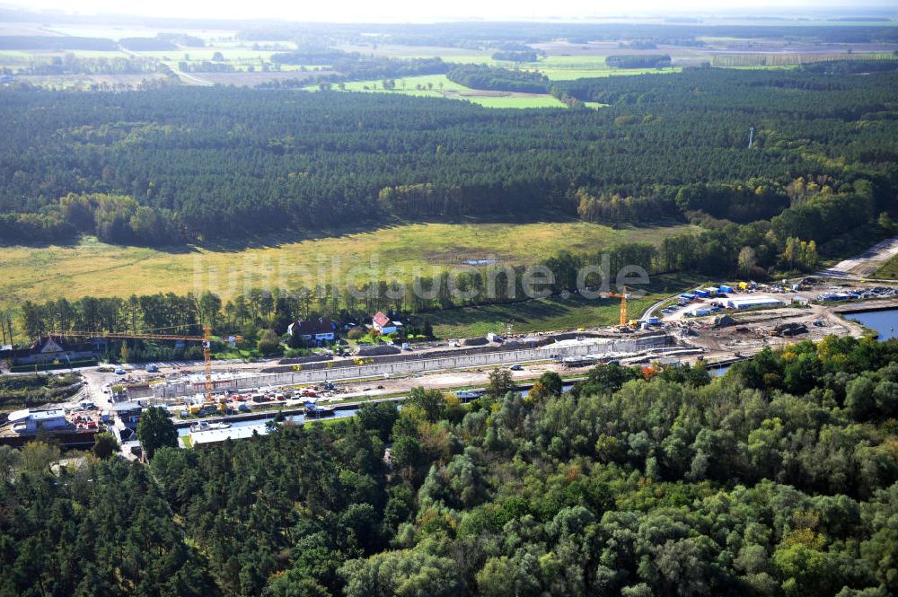 Wusterwitz von oben - Schleuse Wusterwitz